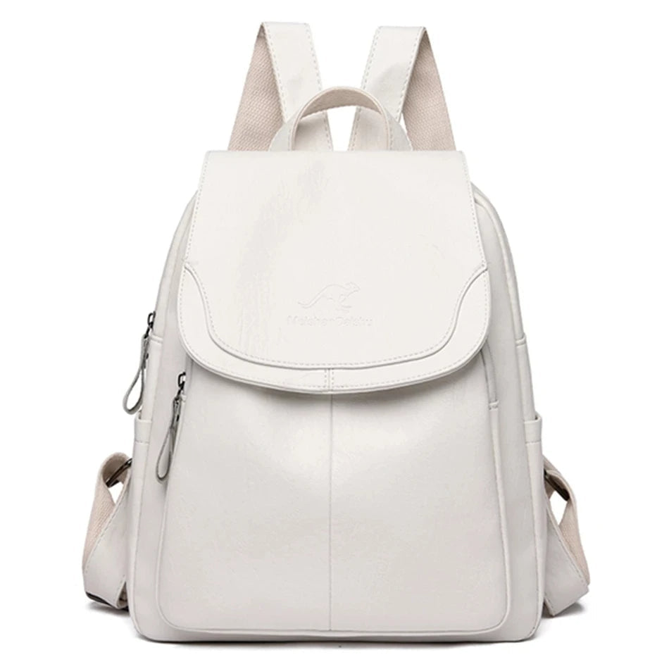 Gwendolyn - Leren anti-diefstal backpack