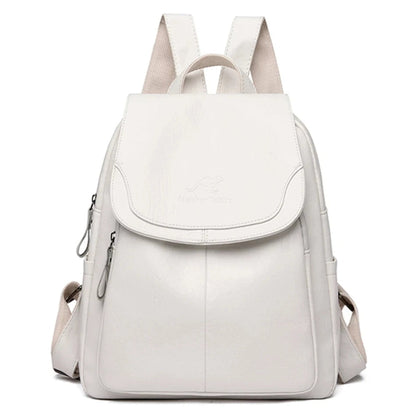 Gwendolyn - Leren anti-diefstal backpack