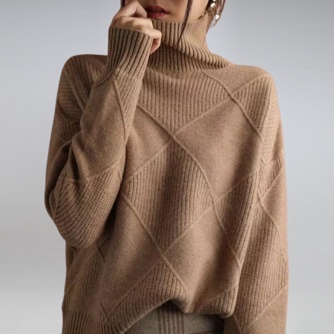 ELIZA / CASHMERE TURTLENECK SWEATER