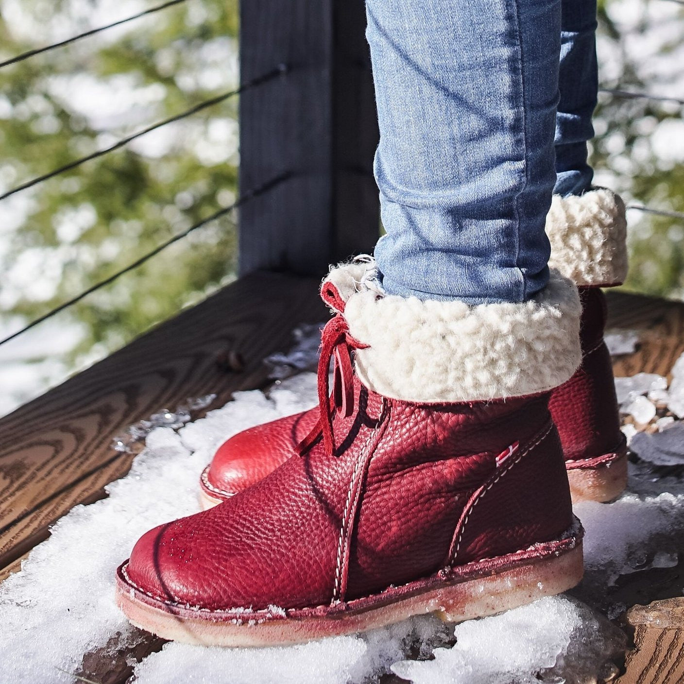 LILA / WATERPROOF BOOT WITH WOOL LINING