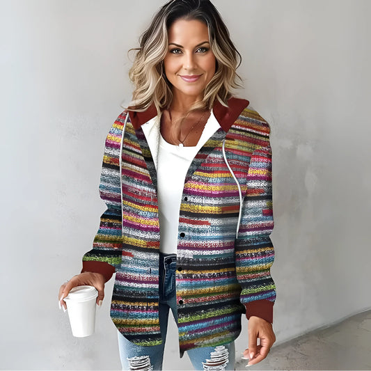 Hanna - Multicolor Stijlvolle Hoodie met Capuchon voor Vrouwen