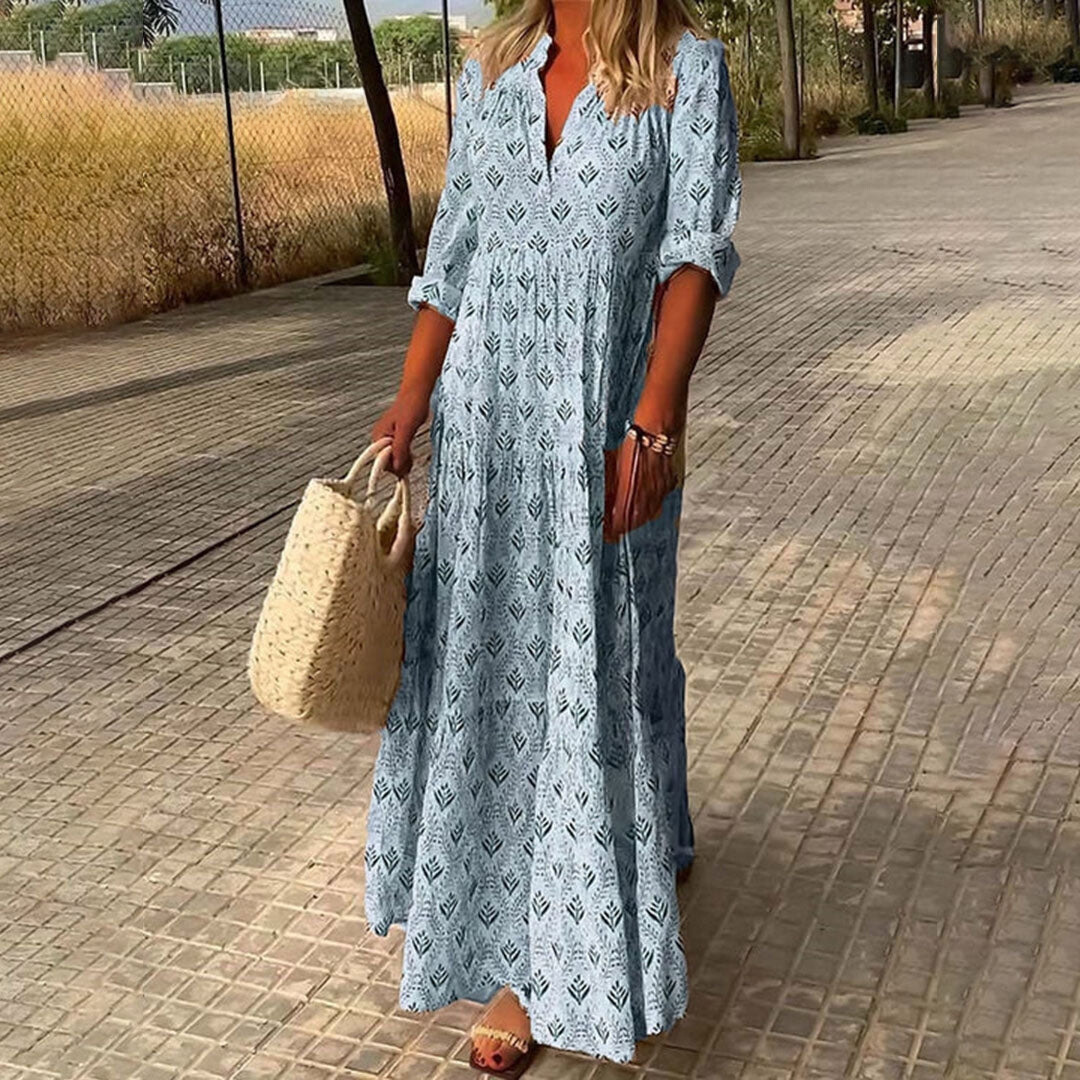 ROSE / ELEGANT BOHO MAXI DRESS