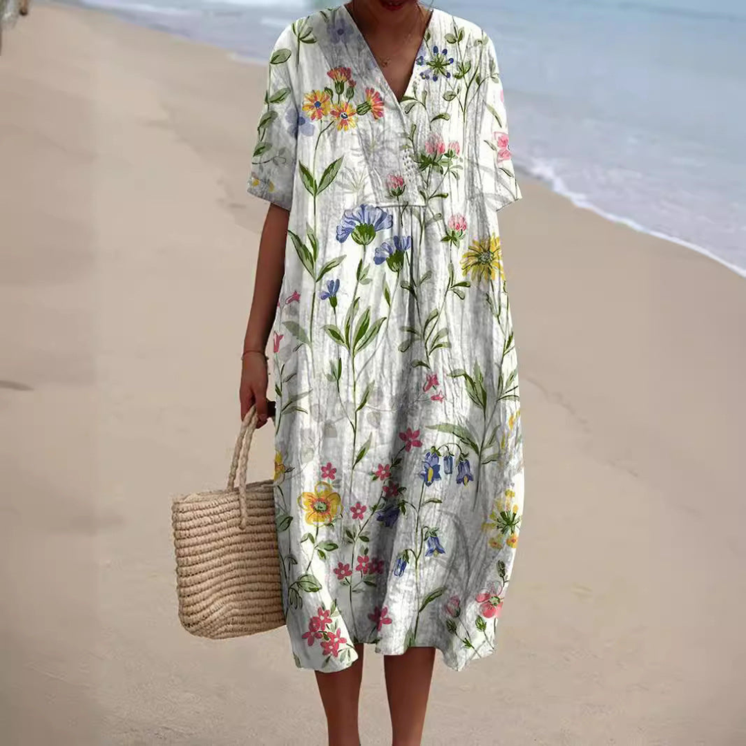 JENNIFER / CALMING FLORAL DRESS