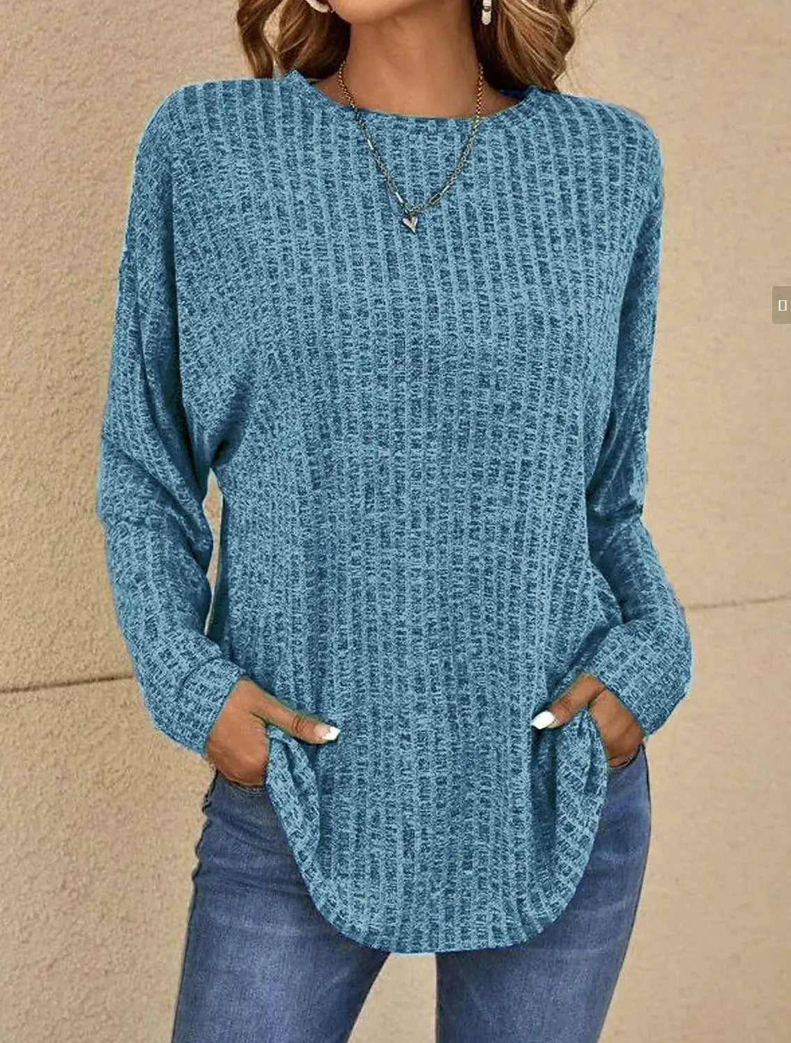 ELLEN / TEXTURED PULLOVER