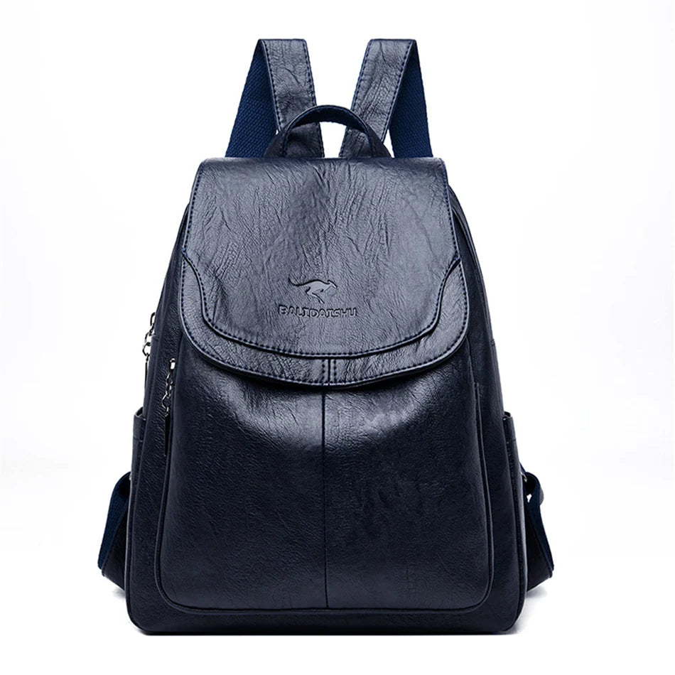 Gwendolyn - Leren anti-diefstal backpack