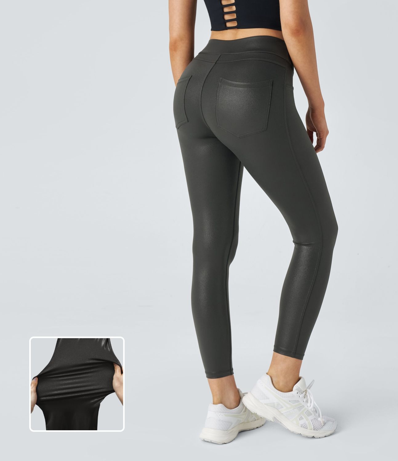 SELENA / HOOG-WAIST NEPS LEGGINGS