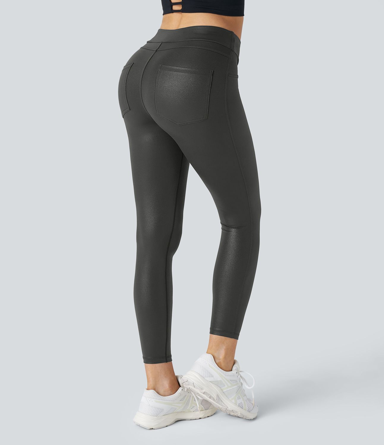 SELENA / HOOG-WAIST NEPS LEGGINGS