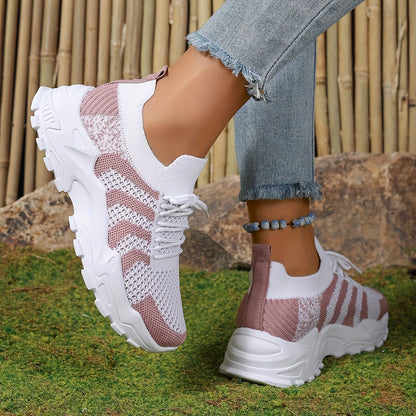 FAYE / KLEURBLOK PLATFORM SNEAKERS