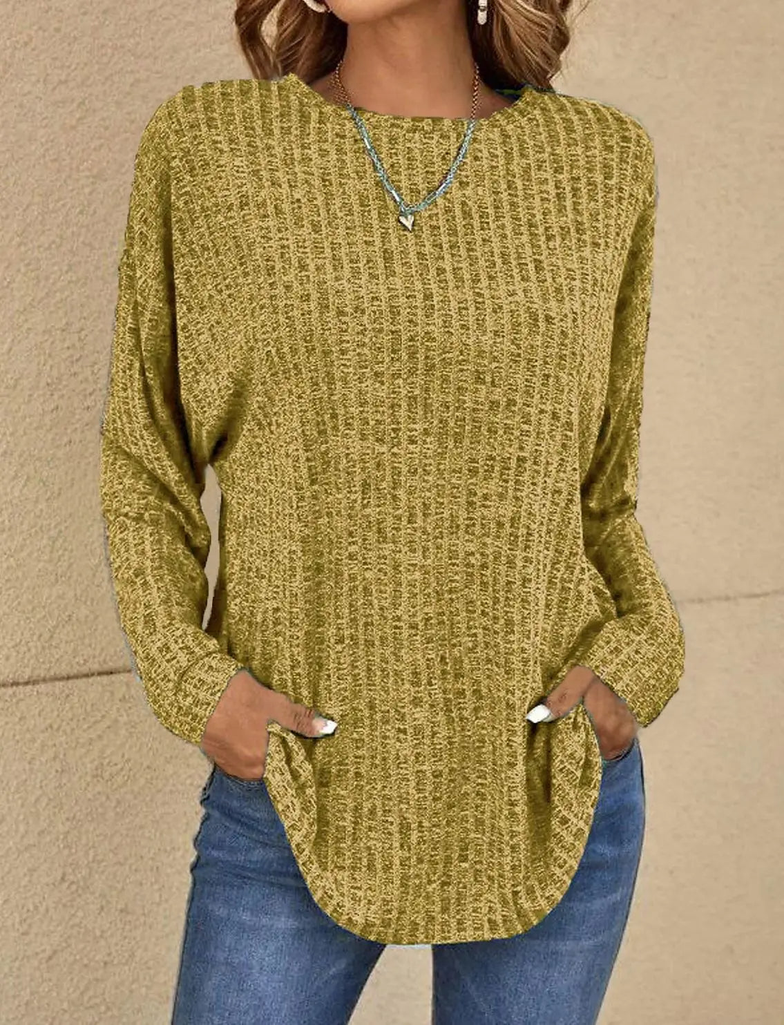 ELLEN / TEXTURED PULLOVER