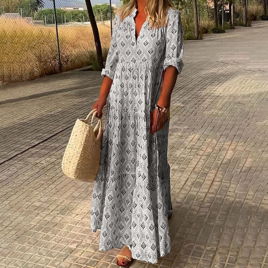 ROSE / ELEGANT BOHO MAXI DRESS