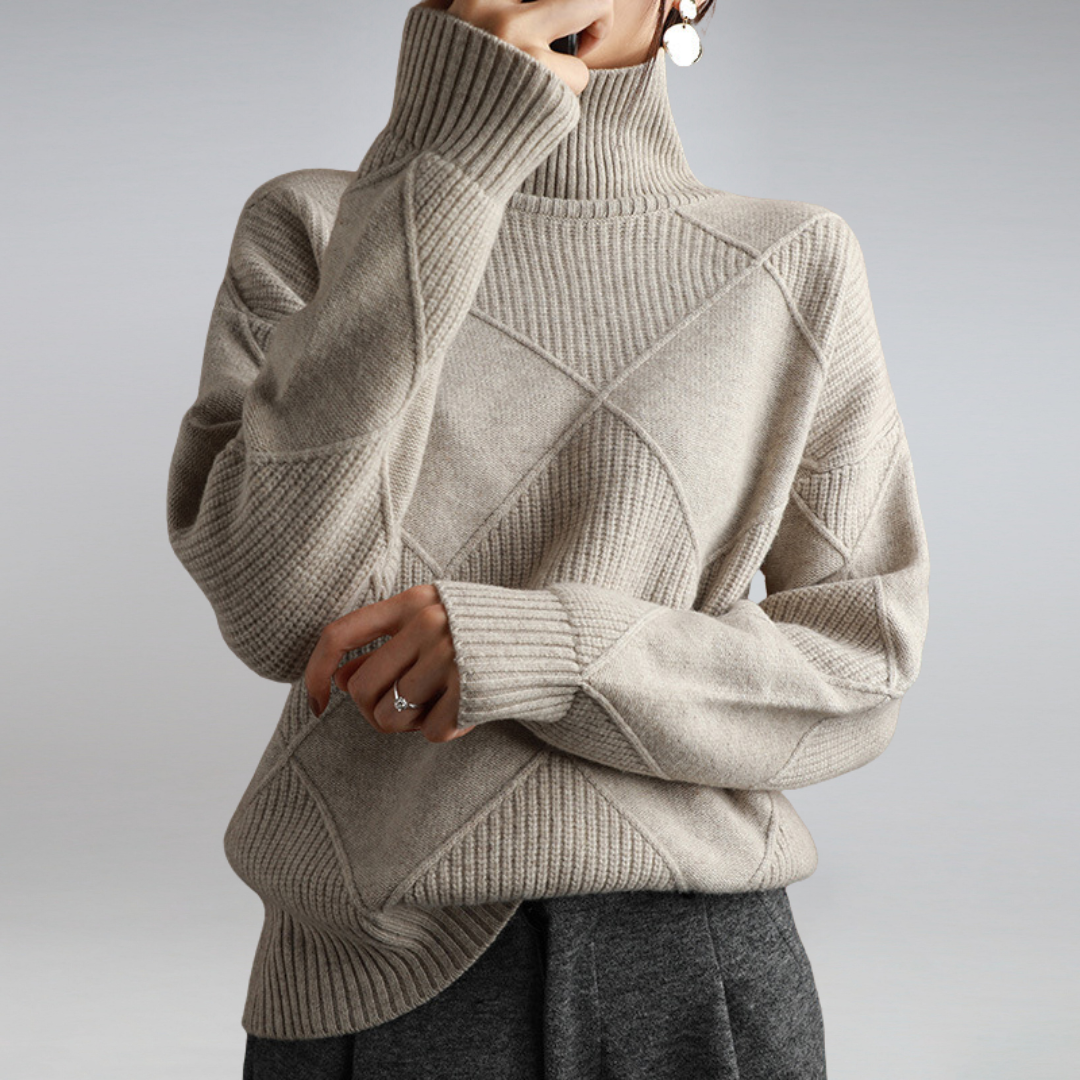 ELIZA / CASHMERE TURTLENECK SWEATER