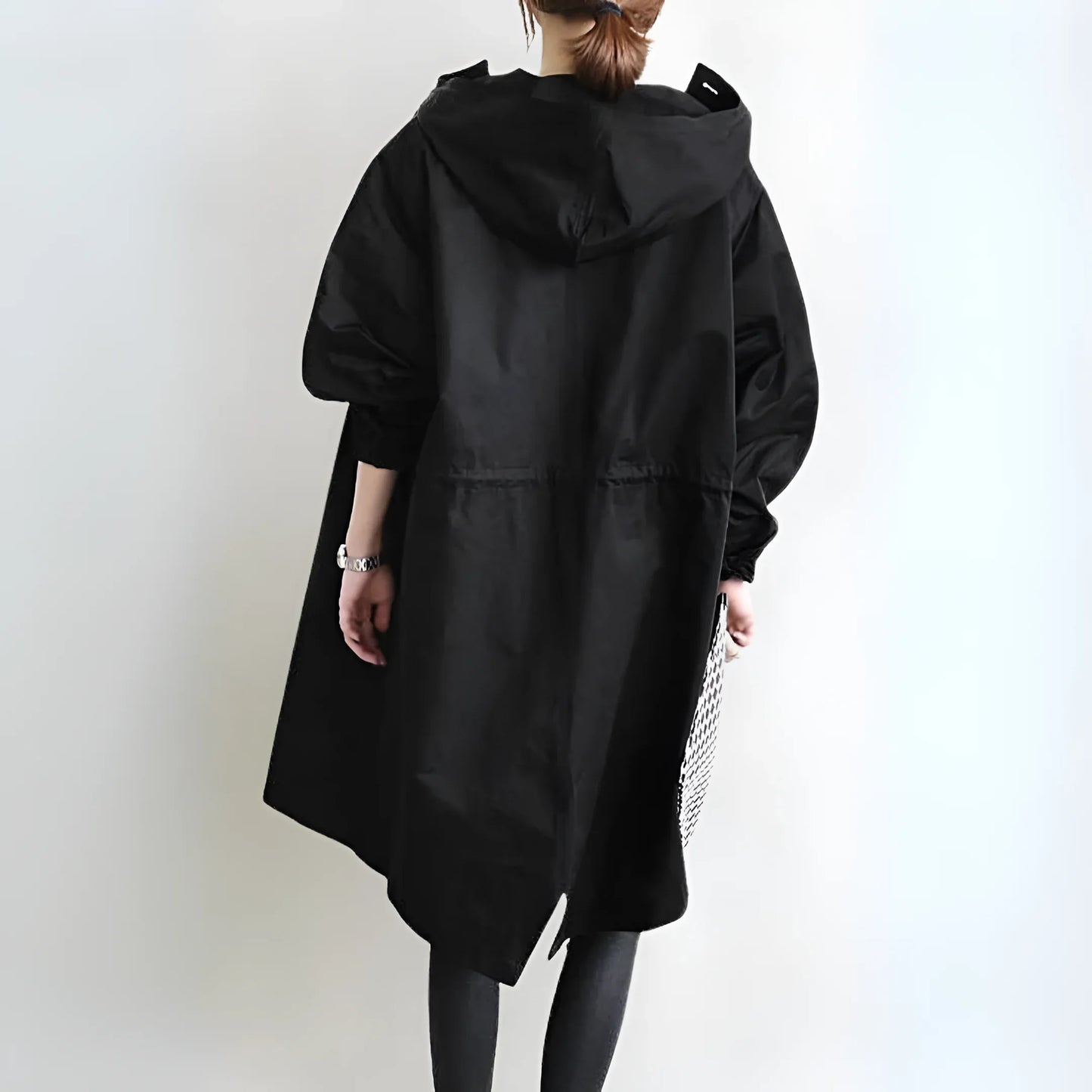 Leah - Oversized Regenjas met Capuchon