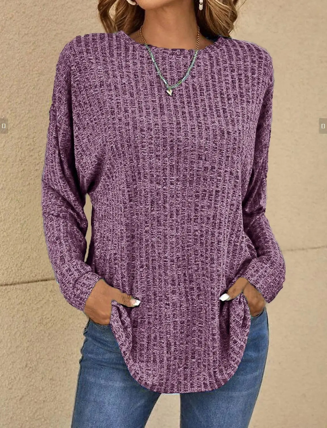 ELLEN / TEXTURED PULLOVER