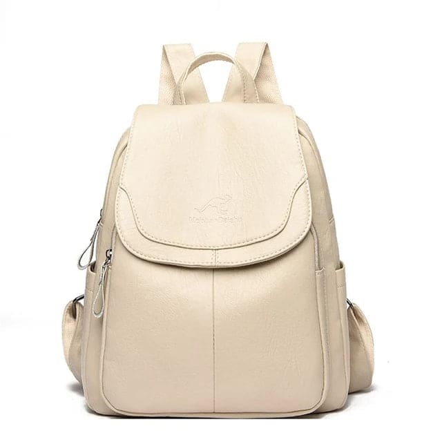 Gwendolyn - Leren anti-diefstal backpack