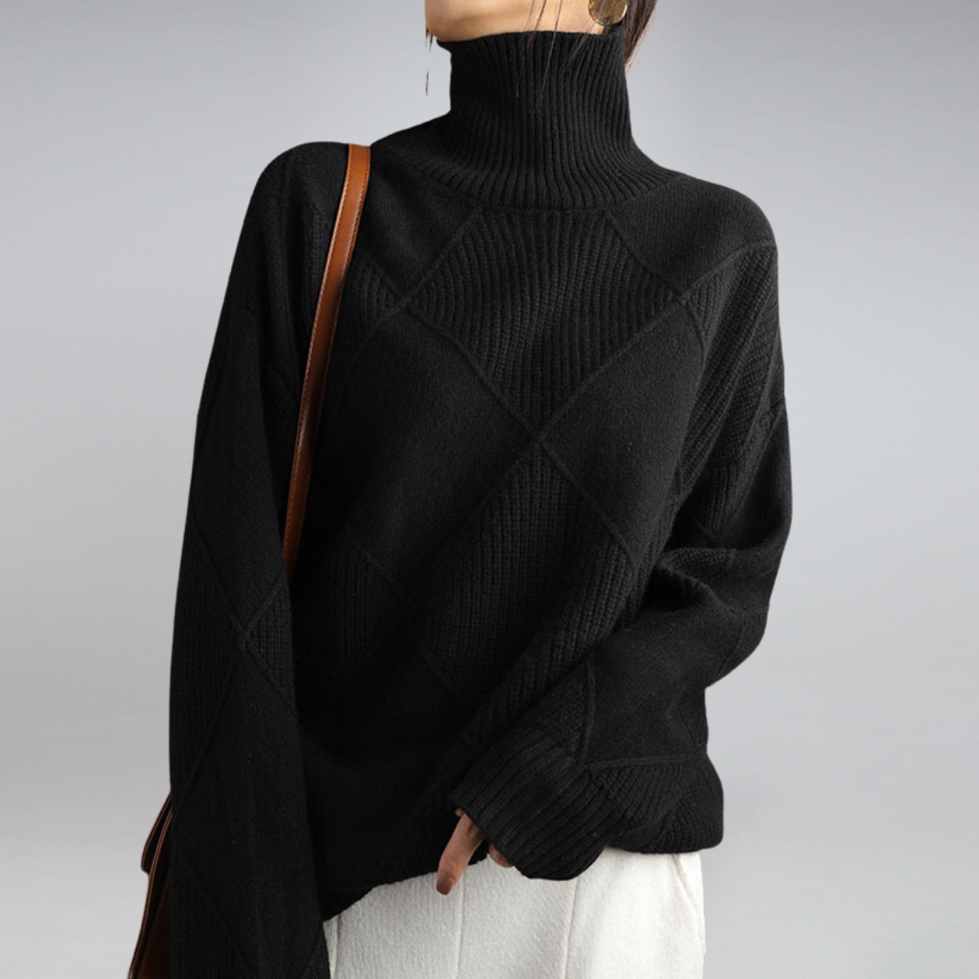 ELIZA / CASHMERE TURTLENECK SWEATER