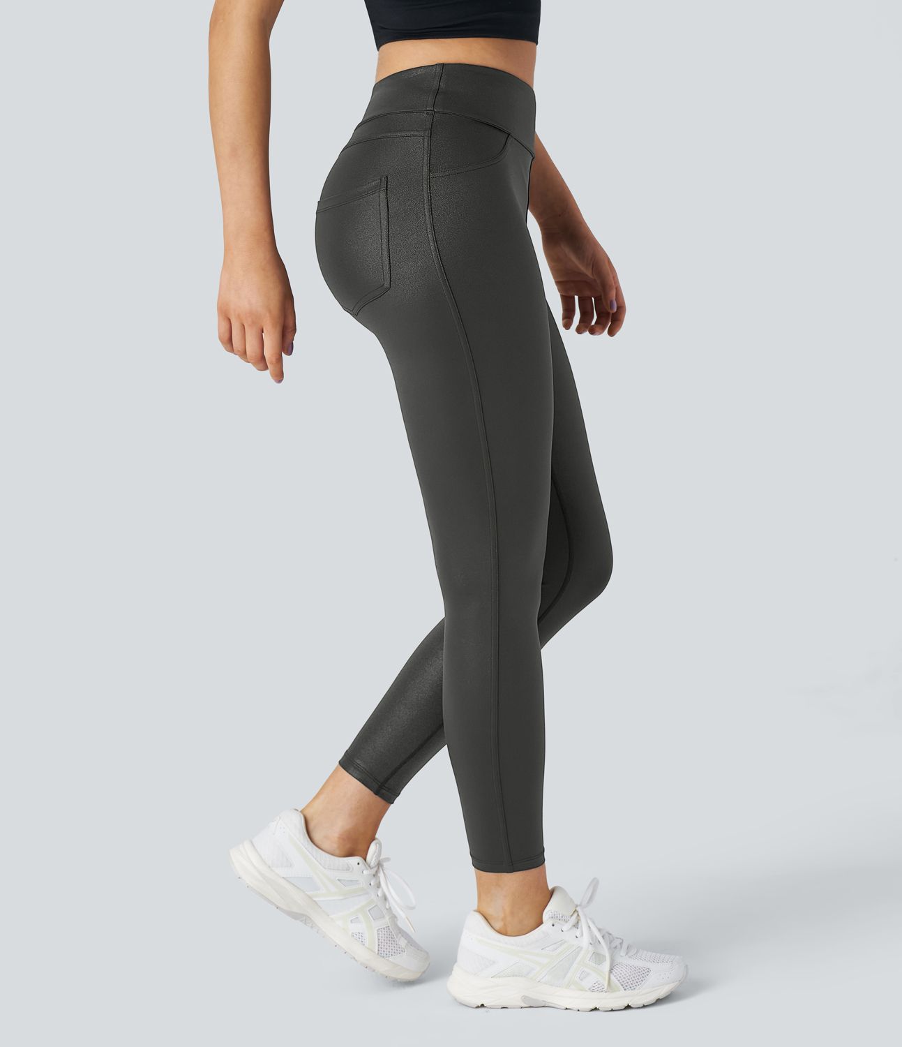 SELENA / HOOG-WAIST NEPS LEGGINGS