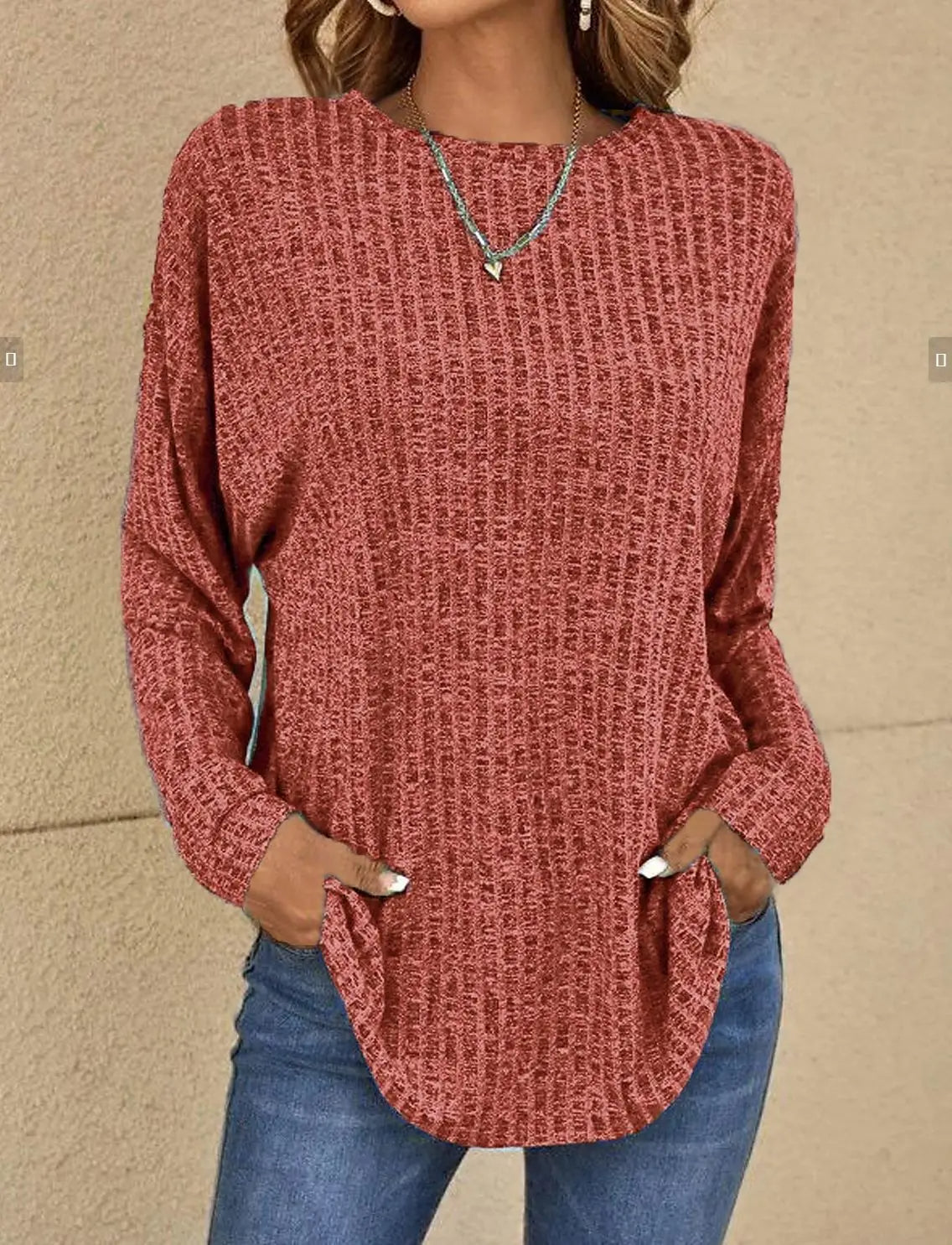 ELLEN / TEXTURED PULLOVER