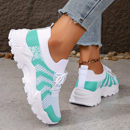 FAYE / KLEURBLOK PLATFORM SNEAKERS