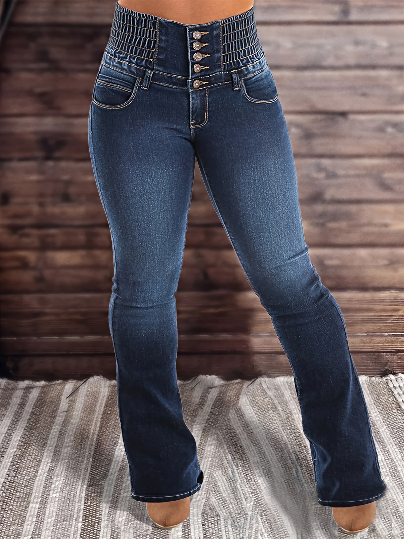 DAPHNE / STRETCHY HOOGDELLEN JEANS