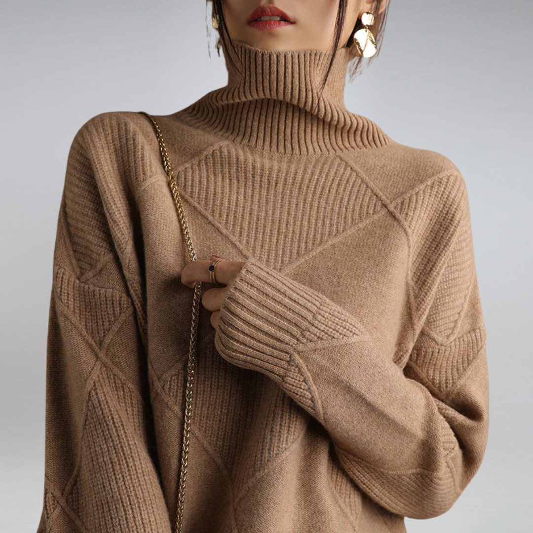 ELIZA / CASHMERE TURTLENECK SWEATER