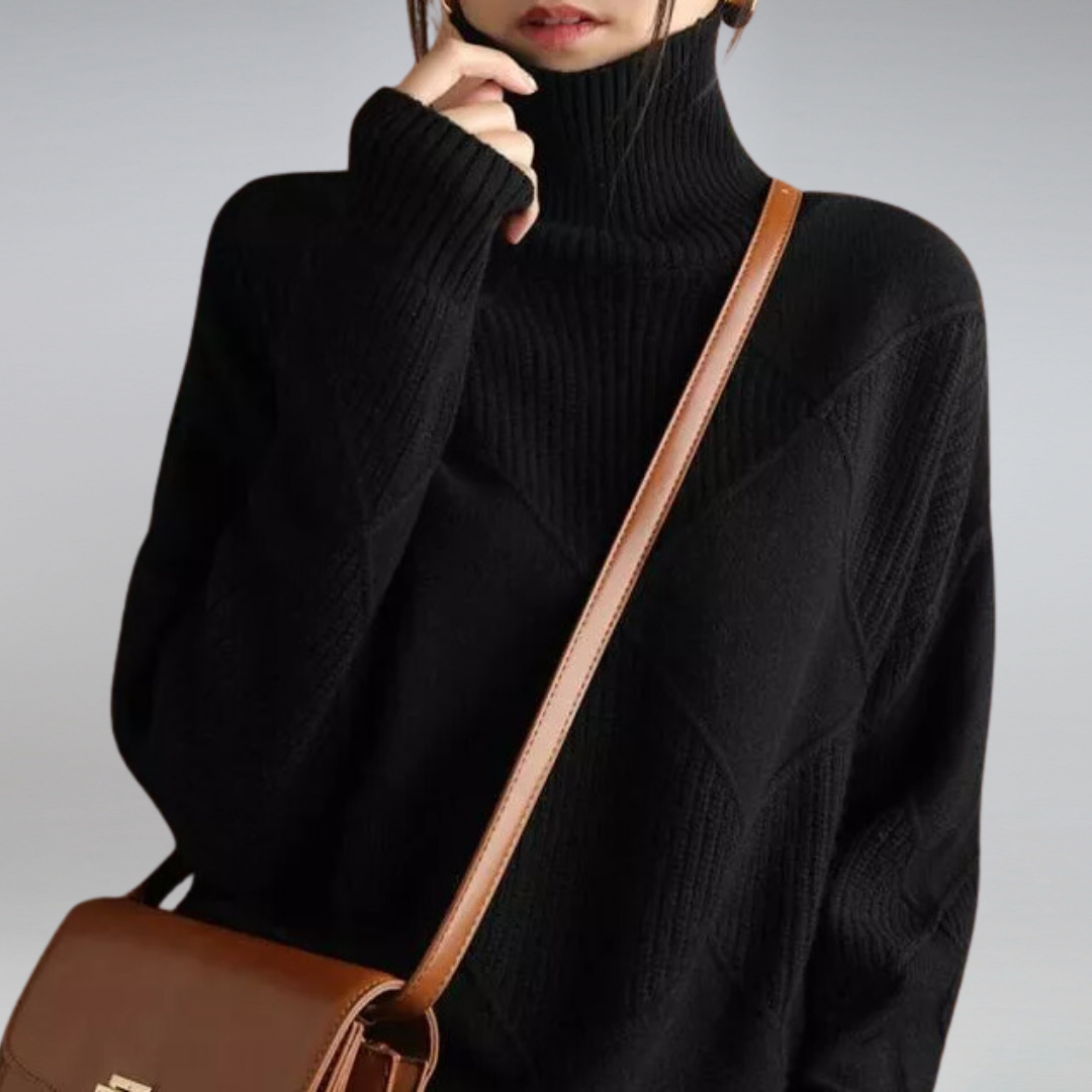 ELIZA / CASHMERE TURTLENECK SWEATER