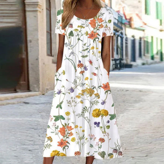 BRIDGET / ELEGANT FLORAL DRESS