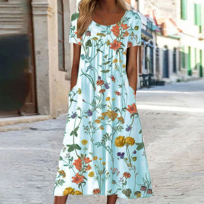 BRIDGET / ELEGANT FLORAL DRESS