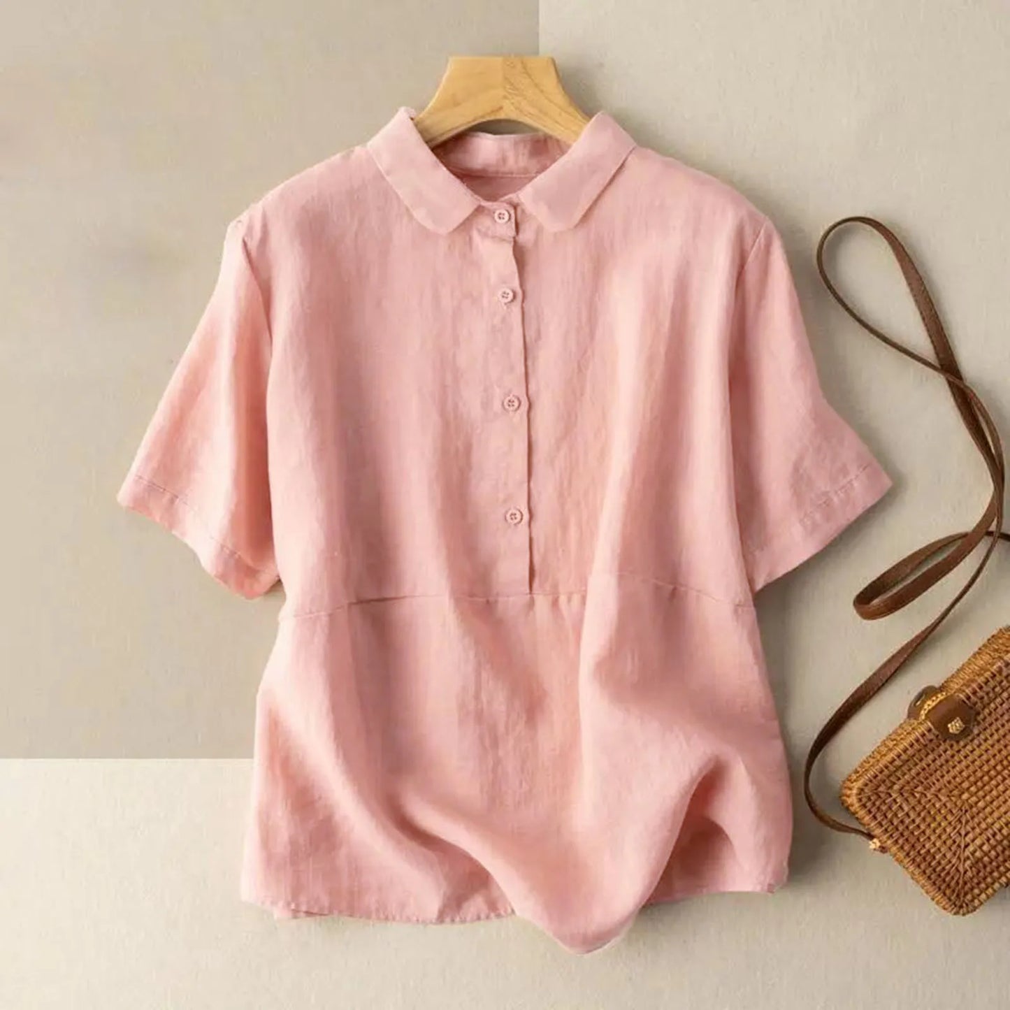 MAIA / CASUAL COLLARED BLOUSE