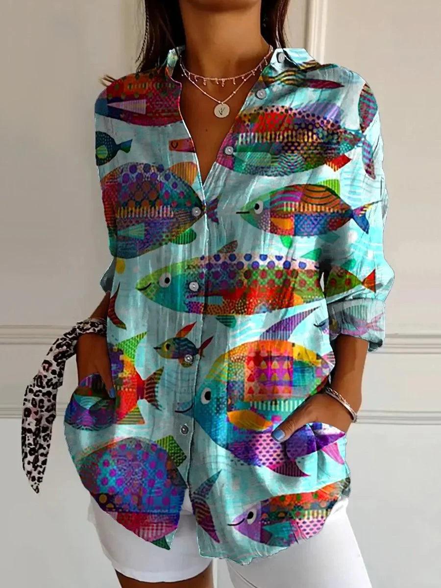 NATHALIE / COLORFUL PRINTED SHIRT