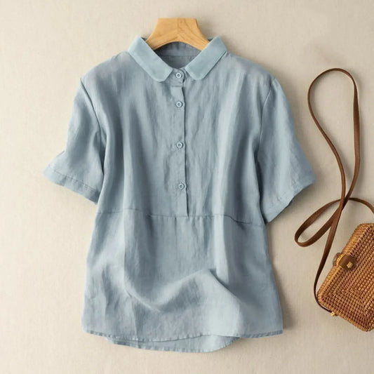 MAIA / CASUAL COLLARED BLOUSE